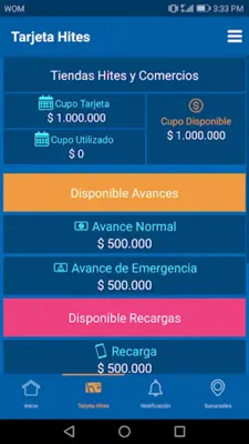 Tarjeta Hites android App screenshot 4